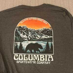 Gray Columbia graphic tee